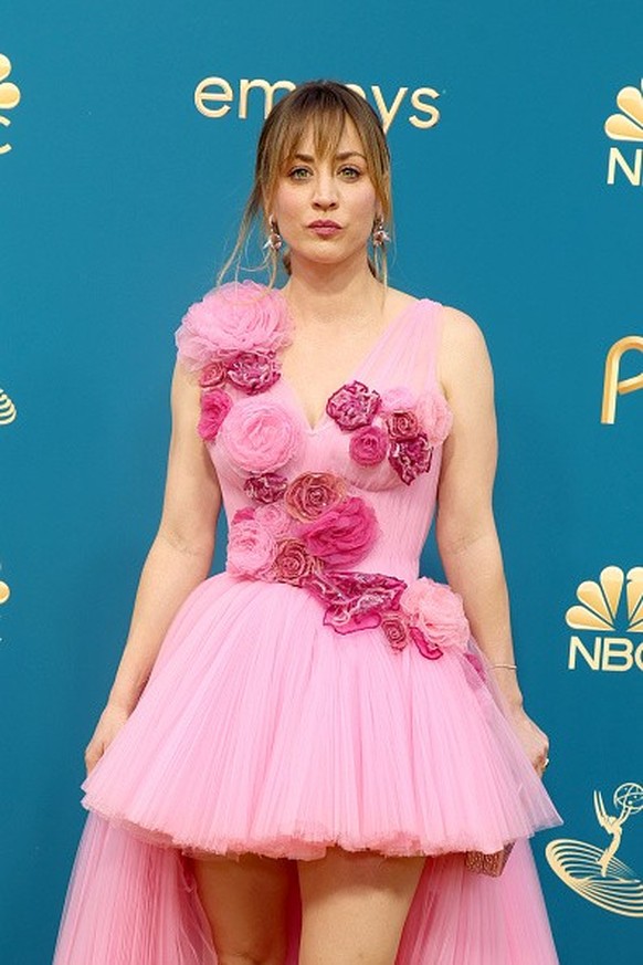 LOS ANGELES, CALIFORNIA - SEPTEMBER 12: Kaley Cuoco attends the 74th Primetime Emmys at Microsoft Theater on September 12, 2022 in Los Angeles, California. (Photo by Momodu Mansaray/Getty Images)