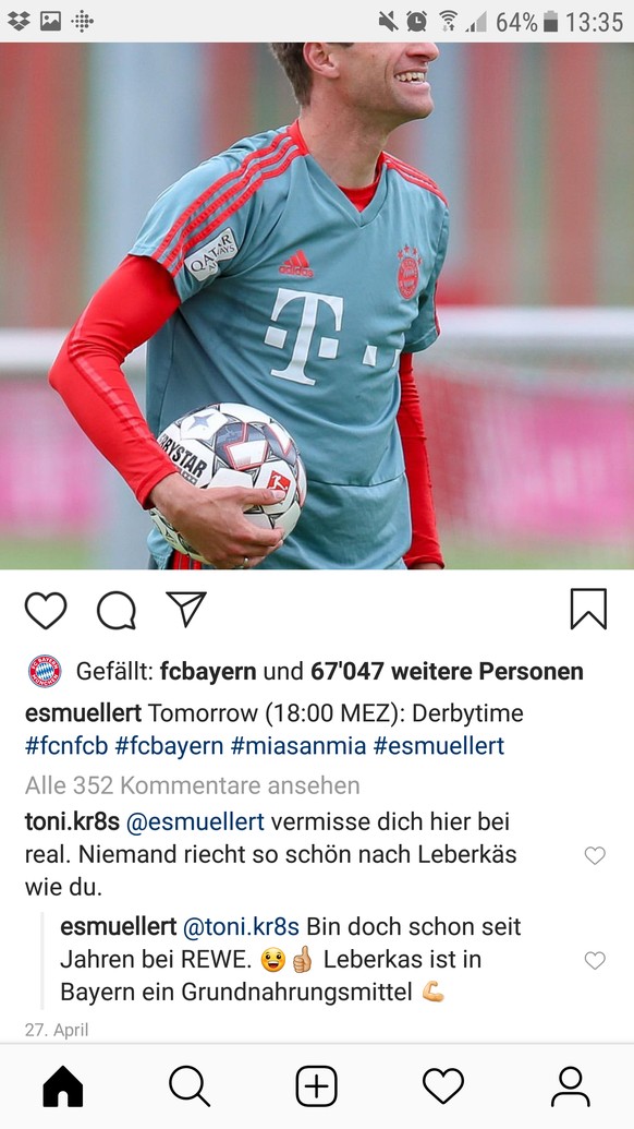 Â«Ich wÃ¼nschte, ich wÃ¤re der Stein, lechtzÂ» â warum Kroos Ronaldo auf Instagram anhimmelt
Wer sucht der findet.