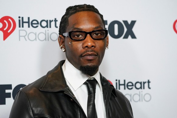 FILE - Offset arrives at the iHeartRadio Music Awards, March 17, 2025, at the Dolby Theatre in Los Angeles. (Photo by Jordan Strauss/Invision/AP, File)
Offset
