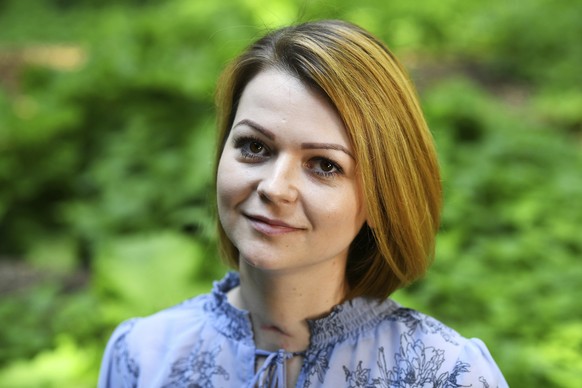 FILE - In this Wednesday, May 23, 2018 file photo, Yulia Skripal poses for the media during an interview in London. Novichok, a deadly nerve agent that has left Russian opposition politician Alexei Na ...