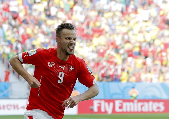 Das Originaltrikot: Haris Seferovic ohne Credit-Suisse-Aufschrift auf der Schulter.