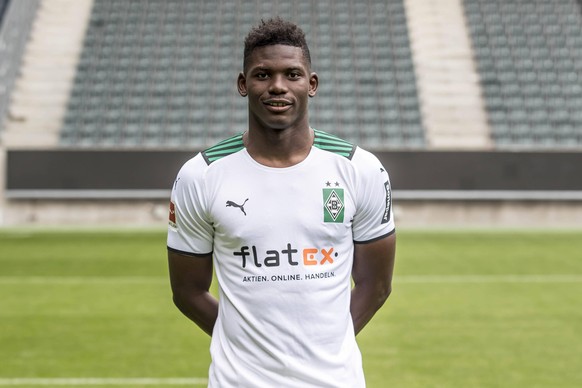 Breel Embolo, VfL Borussia Mönchengladbach; 1.BL, Porträttermin 2021/2022 *** Breel Embolo, VfL Borussia Mönchengladbach 1 BL, portrait date 2021 2022