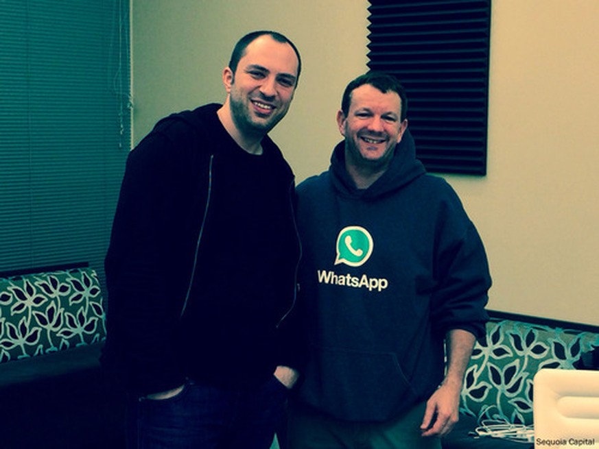 Jan Koum und Brian Acton gründeten WhatsApp vor knapp fünf Jahren.