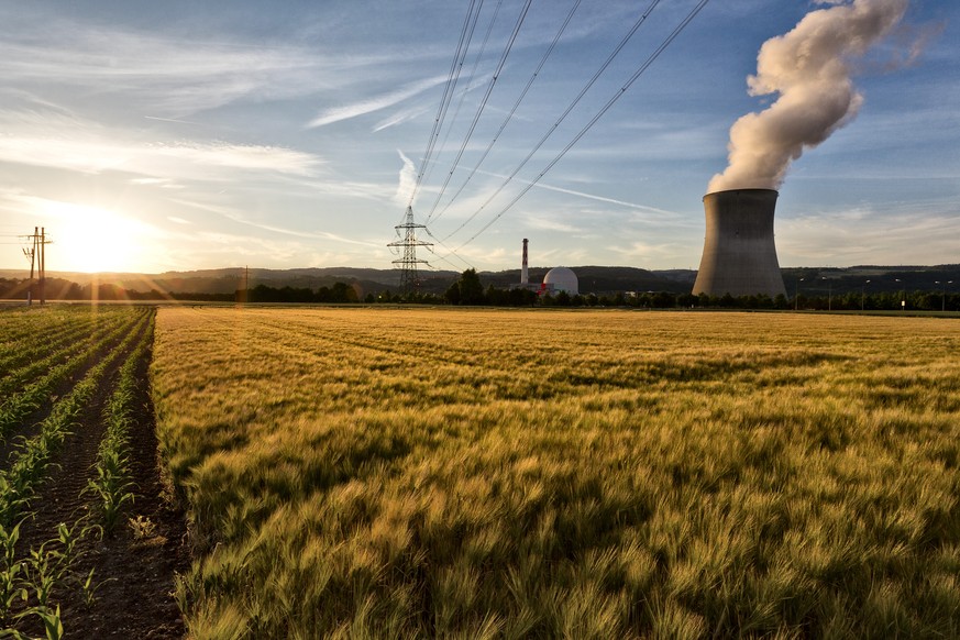 ARCHIVBILD ZUR MELDUNG, DASS DAS AKW LEIBSTADT UNTER AUFLAGEN WIEDER ANS NETZ DARF --- Das Atomkraftwerk Leibstadt, aufgenommen am Samstag, 28. Mai 2011. (KEYSTONE/Alessandro Della Bella)