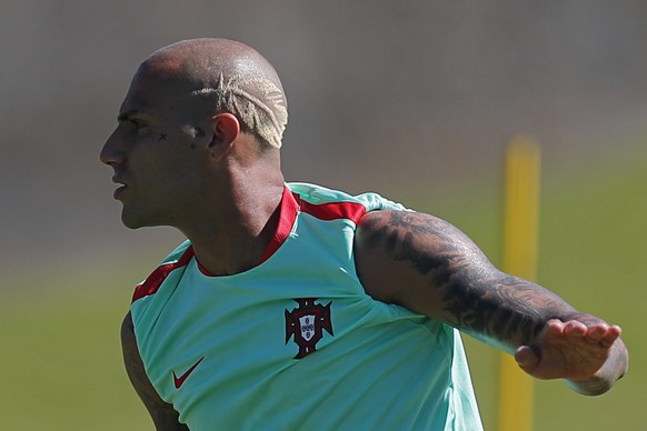 Portugal&#039;s Ricardo Quaresma attends a training session, on the eve of the Euro 2016 final soccer match between France and Portugal, at Marcoussis, south of Paris, France, Saturday, July 9, 2016.  ...