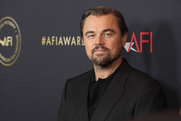 Leonardo DiCaprio arrives at the AFI Awards on Friday, Jan. 12, 2024, at the Four Seasons Beverly Hills in Beverly Hills, Calif. (AP Photo/Chris Pizzello)
Leonardo DiCaprio