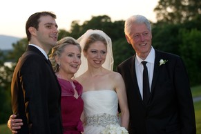 Clinton-Familienfoto, als Chelsea heiratete.