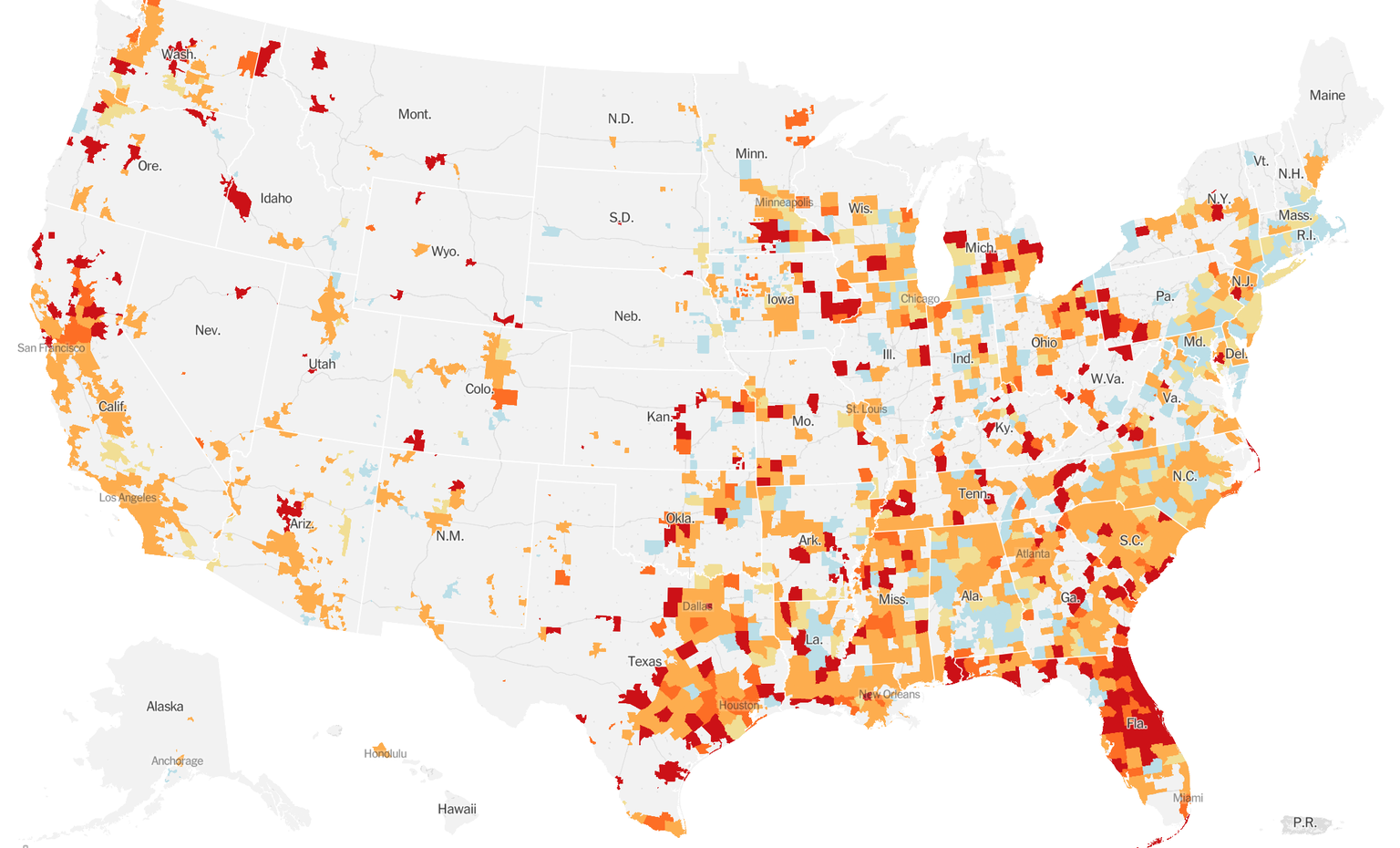 Hotspots in den USA