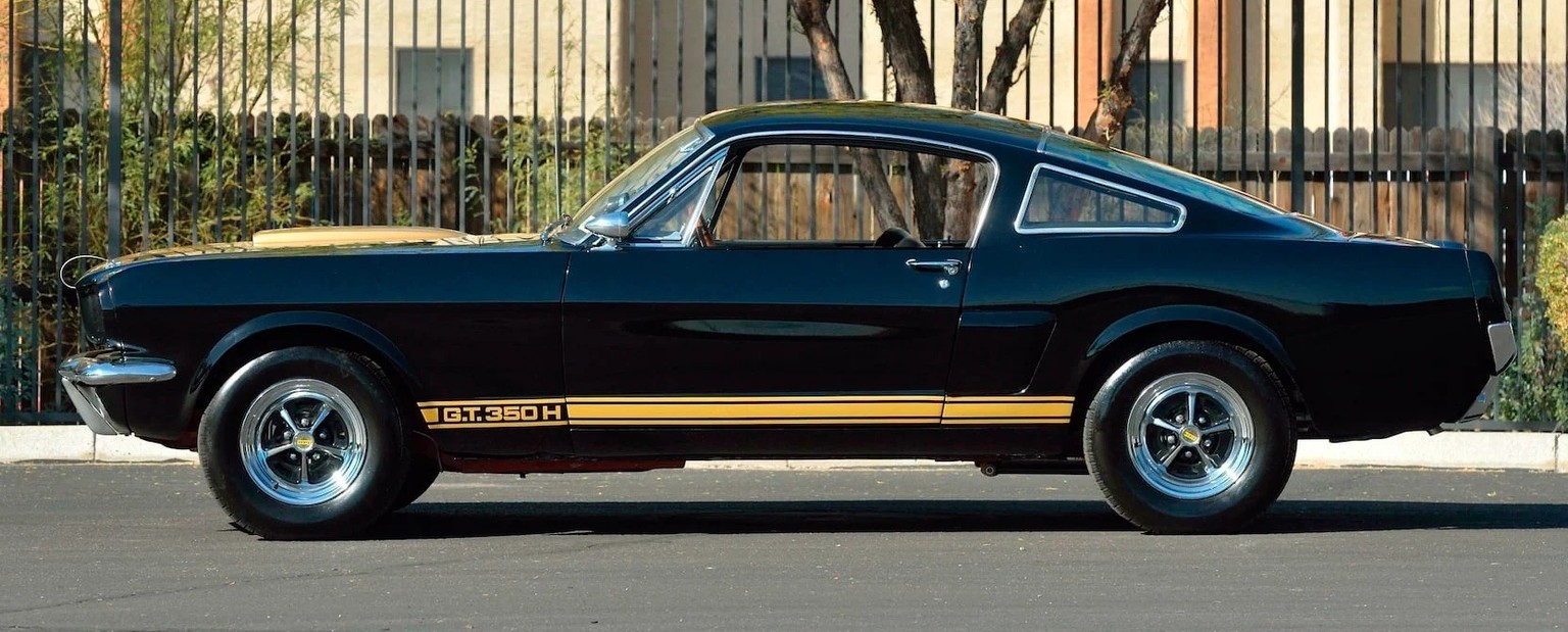 Shelby Mustang GT350H hertz mietauto 1966 auktion auto retro design https://www.mecum.com/