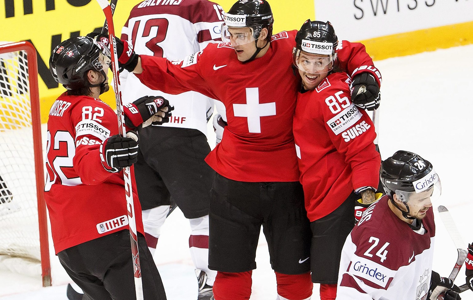 Die Hockey-Nati darf nach dem 5:4-Sieg gegen Lettland nach vorne schauen.