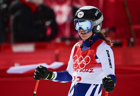 Czech Tereza Nova competes during the women s downhill in the Yanqing district of Beijing, China, February 15, 2022. CTKxPhoto/RomanxVondrous CTKPhotoP2022021502149 PUBLICATIONxNOTxINxCZExSVK