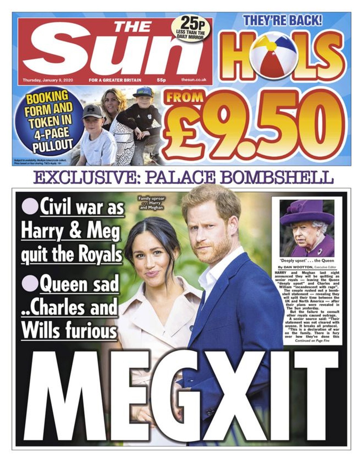 «Bürgerkrieg, weil Harry &amp; Meghan den Royals künden. Königin traurig... Charles und Wills schäumen vor Wut. MEGXIT.»