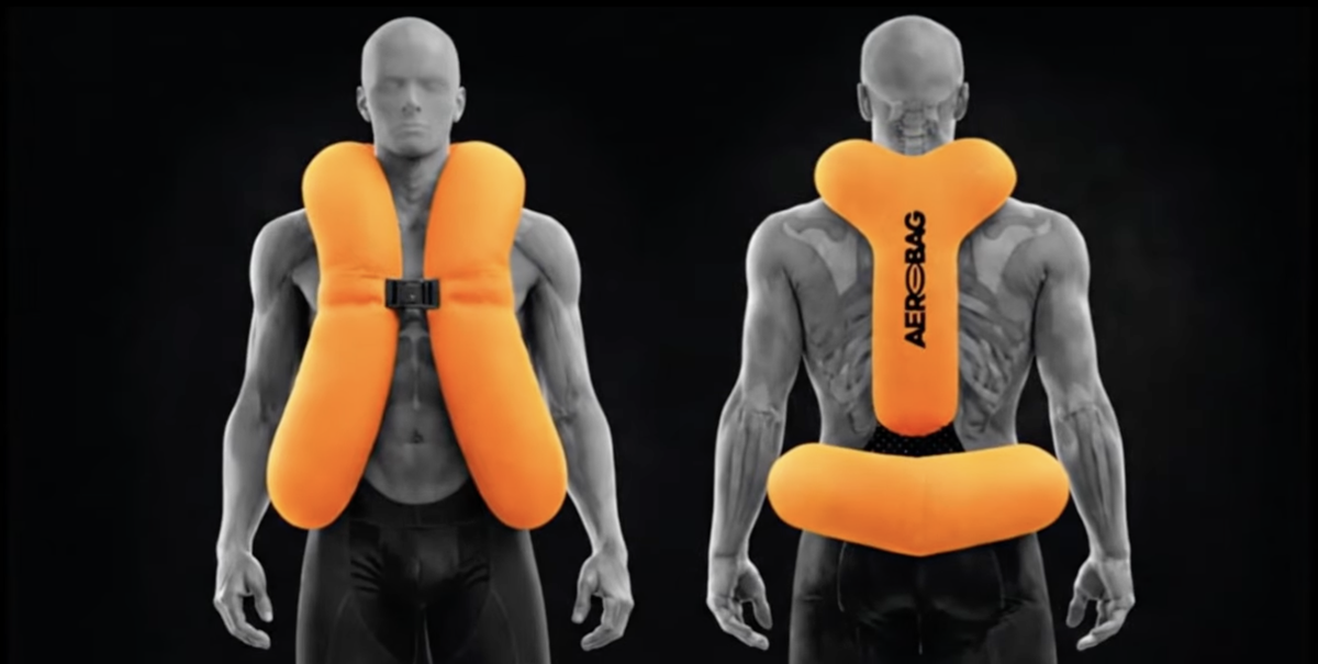 Un airbag pourrait bientôt être utilisé lors des grandes courses.
