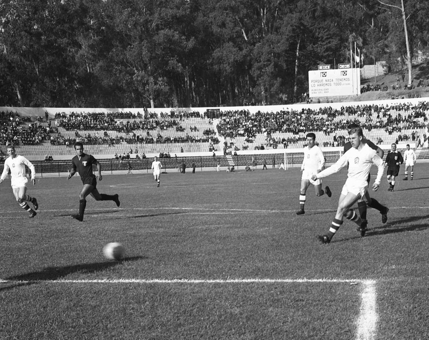 Auch das Gruppenspiel zwischen Mexiko und der Tschechoslowakei in Vina del Mar war nur spärlich besetzt.