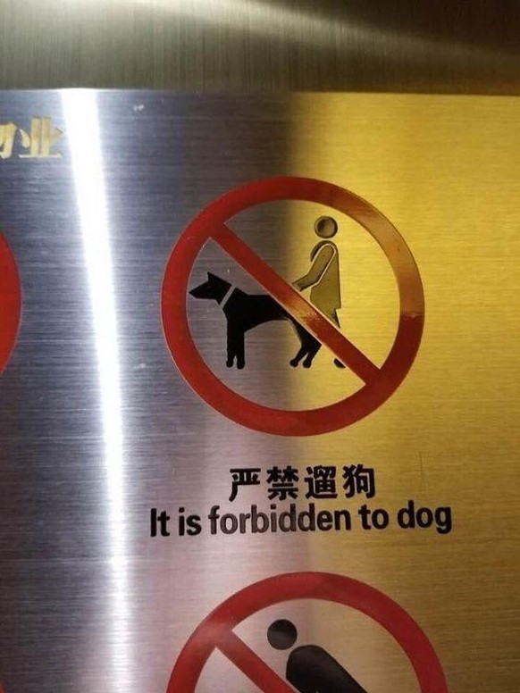 Fail Tuesday: Funny no dog sign