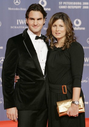 Roger Federer mit Frau Mirka.