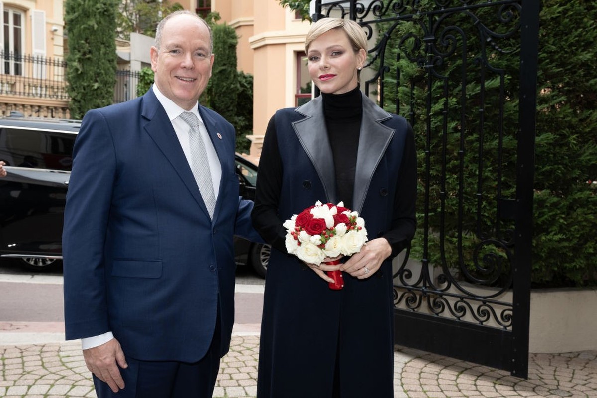 MONACO, MONACO - NOVEMBER 16: (EDITOR'S NOTE : NO TABLOIDS WEB &amp; PRINT, NO DAILY MAIL, NO DAILY MAIL GROUP, NO VOICI, NO CLOSER) Prince Albert II of Monaco and Princess Charlene of Monaco att ...