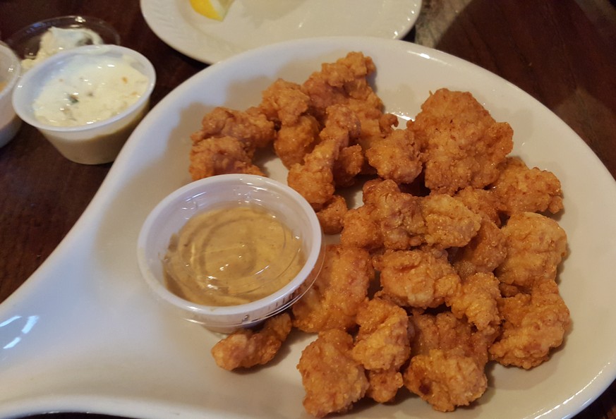 fried alligator bites louisiana usa essen food kochen krokodil reptil