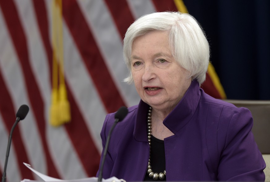 Federal Reserve Chair Janet Yellen speaks in Washington, Wednesday, June 14, 2017, to announce the Federal Open Market Committee decision on interest rates following a two-day meeting. The Federal Res ...