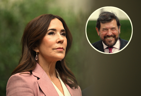 Königin Mary von Dänemark und ihr verstorbener Vater John Dalgleish Donaldson.