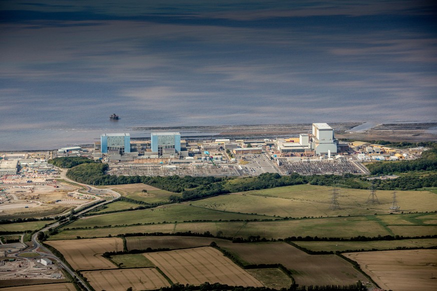 BRIDGEWATER, ENGLAND - AUGUST 8: Aerial photograph of Hinkley Point A and B Nuclear Powerstations on August 8, 2017 in Bridgewater, England. (Photograph by David Goddard/Getty Images)