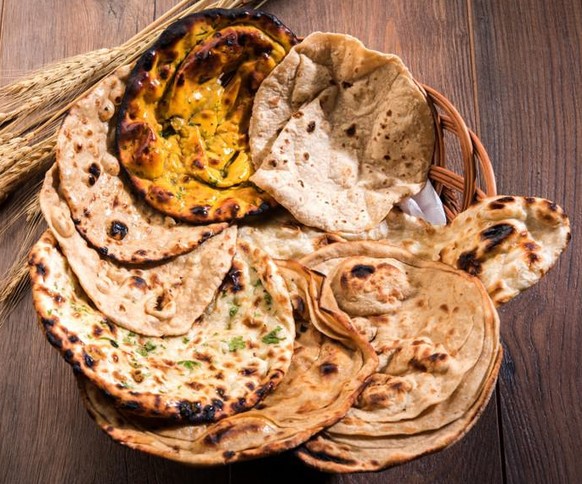 Indian naan roti chapati essen food kochen indien indisch
