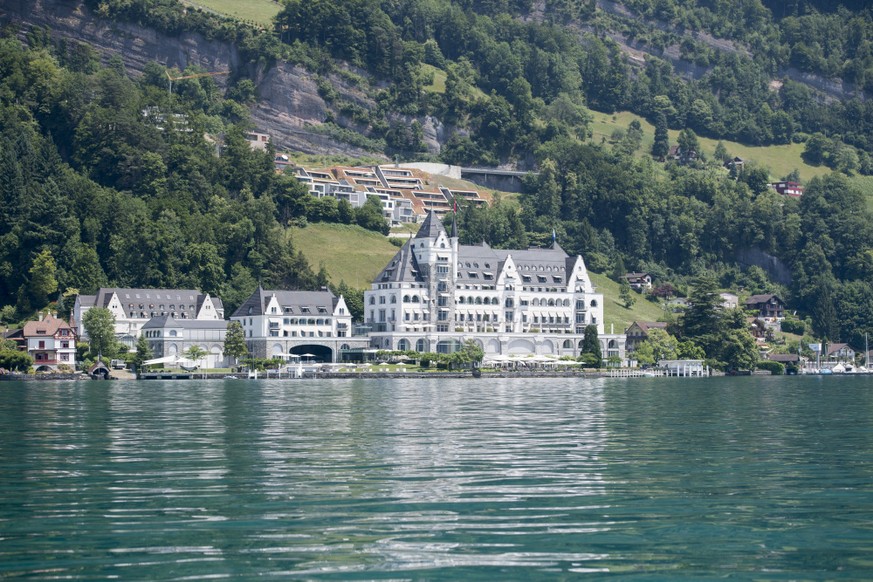 Das Park Hotel in Vitznau am Vierwaldstaettersee am Dienstag, 20. Juni 2017. (KEYSTONE/Urs Flueeler)
