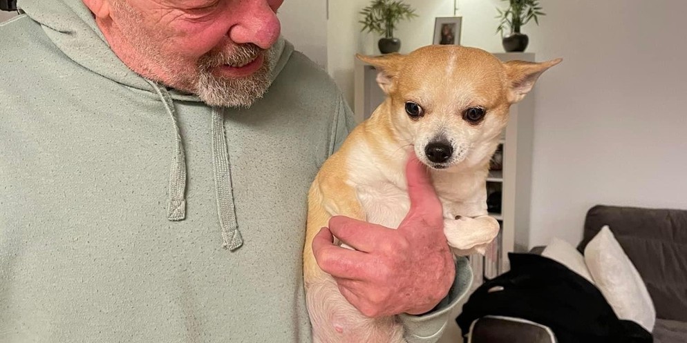 Happy End für Hanspeter «Häsi» Capol und seine Hündin Zoe. Einen Tag, nachdem er das Chihuahua-Weibchen am Bahnhof Oerlikon verlor, ist das Tier wieder in seiner Obhut und der Hundebesitzer sichtlich  ...