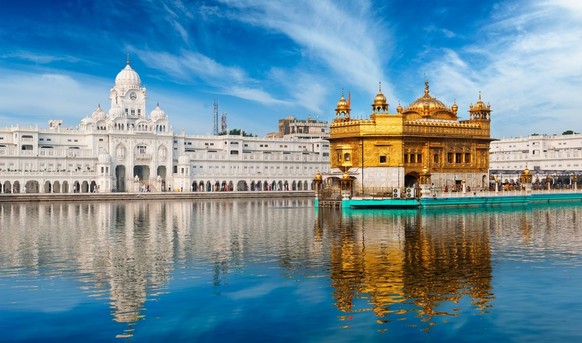 der goldene Tempel in Amritsar.