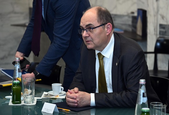 epa12795071 High Representative for Bosnia and Herzegovina Christian Schmidt attends a meeting with Italian Foreign Minister Antonio Tajani (not pictured) at the Farnesina in Rome, Italy 04 March 2026 ...
