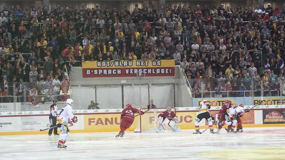 Im Testspiel gegen Lausanne: Die Bieler verweigern der eigenen Mannschaft die Unterstützung.