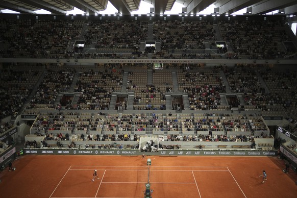 Waren auch schon mehr Zuschauer da als beim Viertelfinal zwischen Madison Keys und Coco Gauff.
