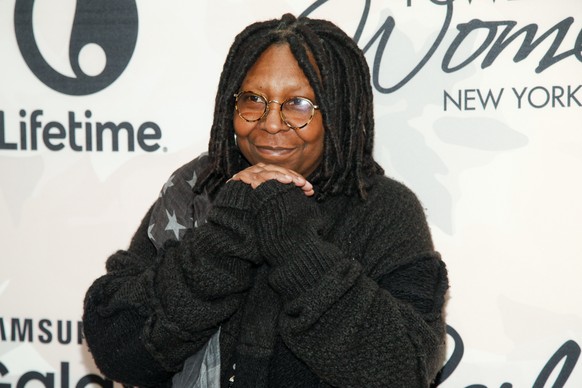 FILE - In this April 24, 2015 file photo, Whoopi Goldberg attends Variety&#039;s Power of Women Luncheon at Cipriani Midtown, in New York. Goldberg, is backing off her support of Bill Cosby after gett ...