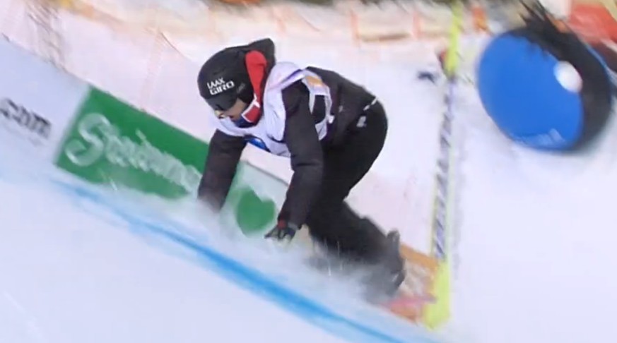 Der Griff in den Schnee bedeutet: Aus der Traum von einer Medaille.