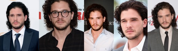 Kit Harington für einmal ohne Pelzmantel, dafür mit derselben Mimik.