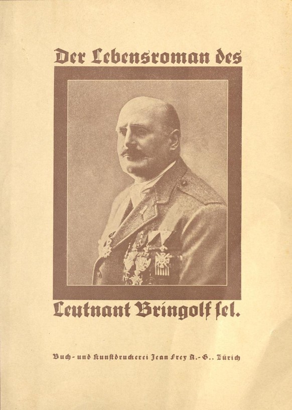 Bringolfs Autobiografie mit dem Titel «Der Lebensroman des Leutnant Bringolf sel.», erschienen 1927.