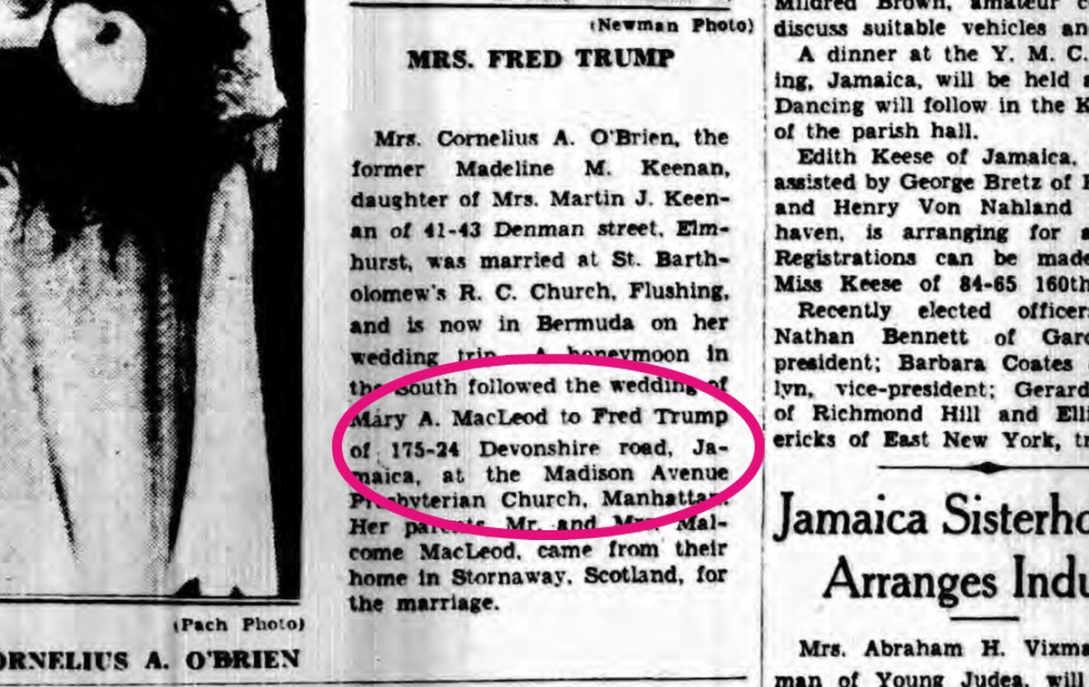 Ein Artikel der «Long Island Daily Press» (22. Januar 1936).