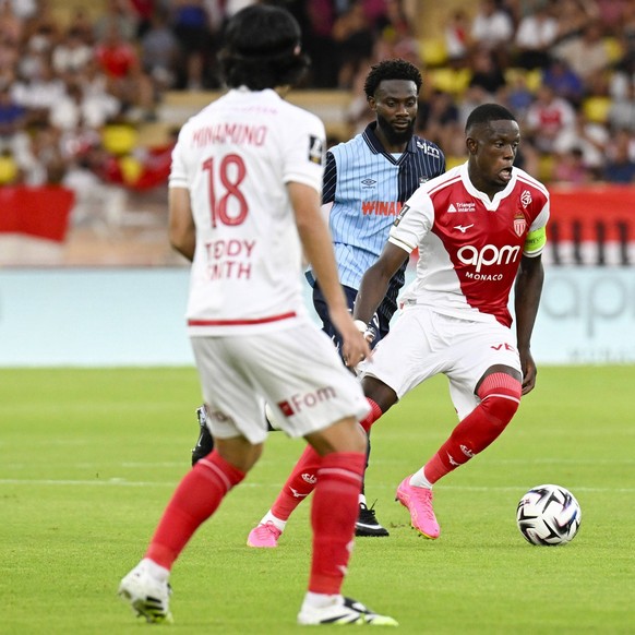 FOOTBALL : AS Monaco VS Le Havre AC - Ligue 1 Mcdonald s - 16/08/2025 Denis Zakaria ASM - Ligue 1 Mcdonald s match between AS Monaco and Le Havre Athletic Club on 16th August 2025 at the Louis II Stad ...