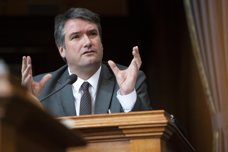 Christian Levrat, SP-FR, spricht waehrend der Fruehlingssession der Eidgenoessischen Raete, am Montag, 11. Maerz 2019 im Staenderat in Bern. (KEYSTONE/Anthony Anex)