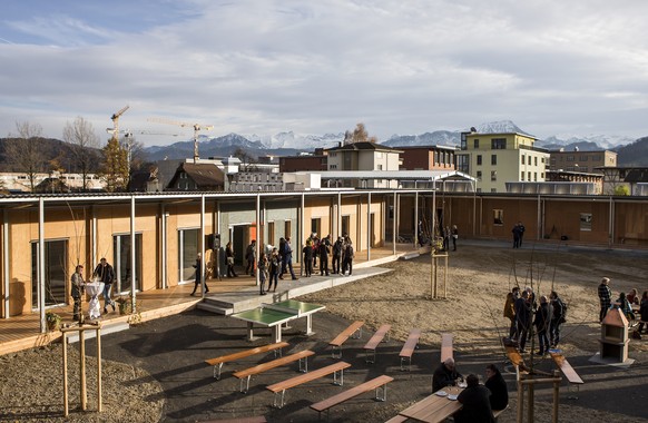 ARCHIVBILD ZU RANDALEN IM DURCHGANGSZENTRUM KRIENS - Eroeffnung des Asylzentrums Grosshof in Kriens am Freitag, 24. November 2017. Es bietet Platz für 120 unbegleitete minderjährige Asylsuchende (MNA) ...