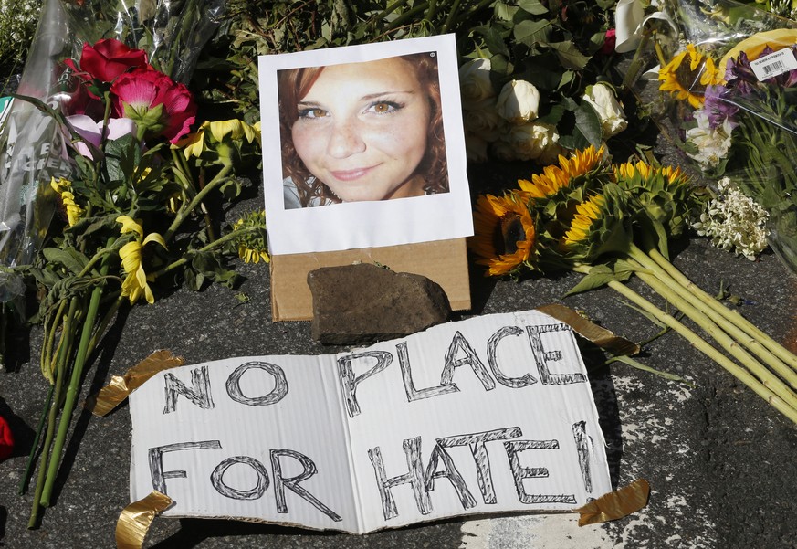 «Kein Platz für Hass»: Charlottesville trauert um Heather Heyer.&nbsp;