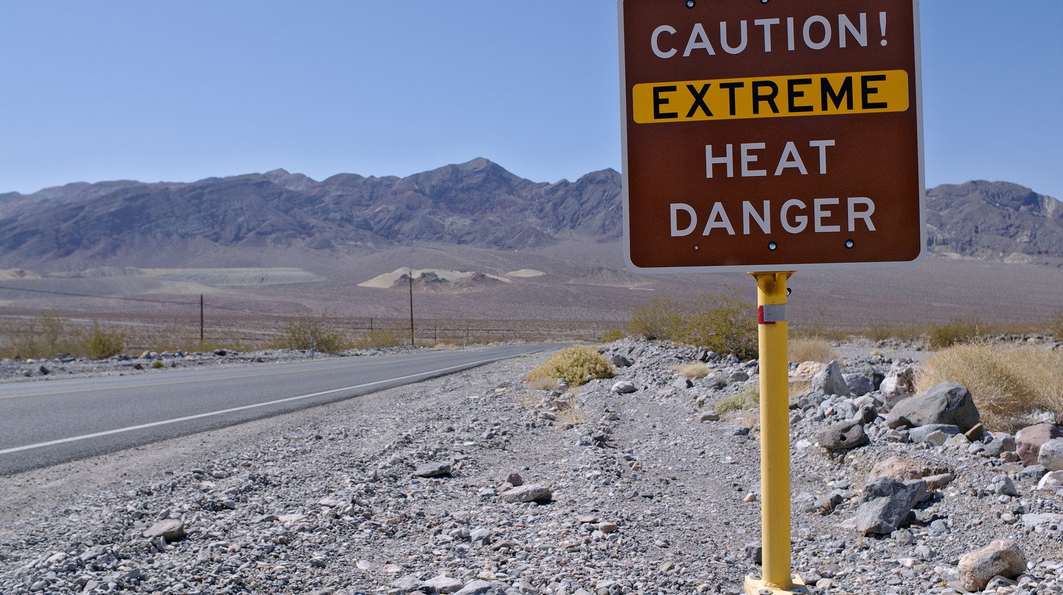 Der heisseste Ort der Welt: Das Death Valley in Kalifornien, USA.