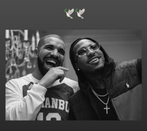 Dieses Bild postete Drake als Erinnerung an Trouble.