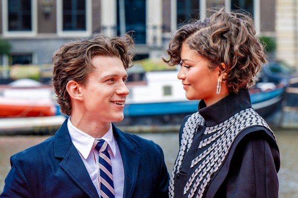 Photocall Spider-Man Brand New Day. Amsterdam, the Netherlands. 17 Jun 2026 Tom Holland and Zendaya Maree Stoermer Coleman during a photocall in Amsterdam to promote the film Spider-Man Brand New Day. ...