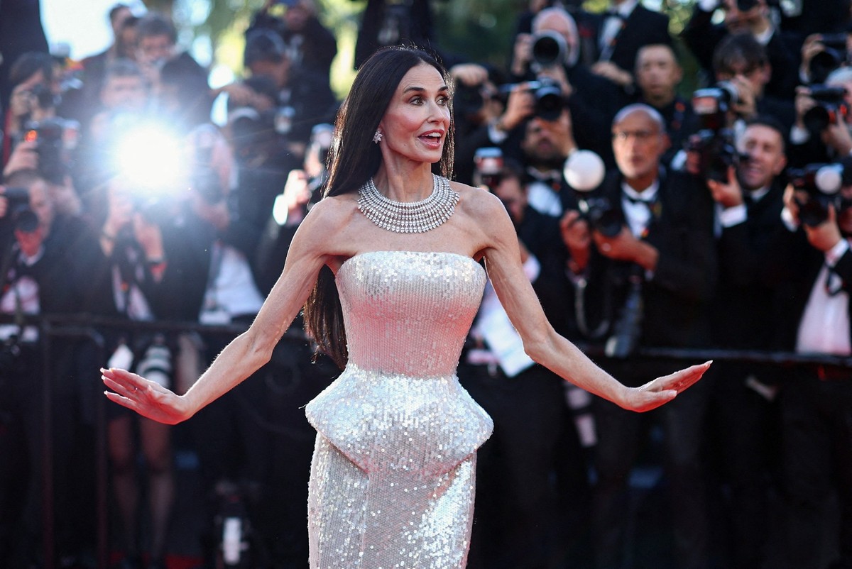 Demi Moore, présente mardi au Festival de Cannes, suscite toujours plus d'inquiétudes quant à son poids.