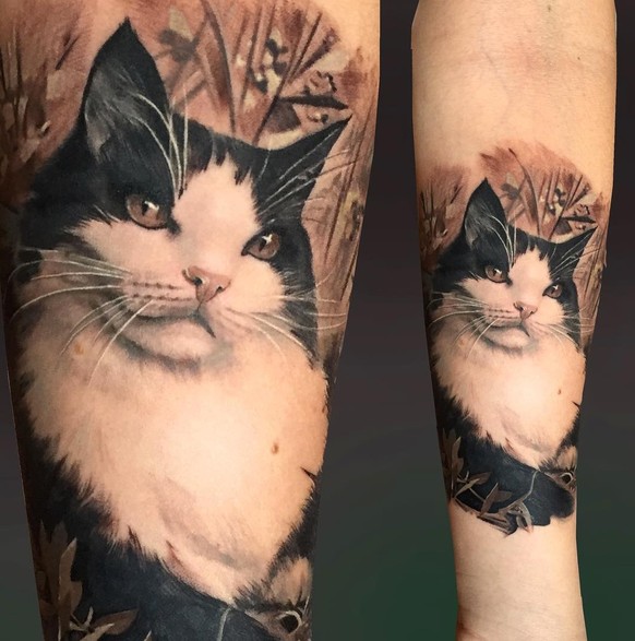 Katzen-Tattoo