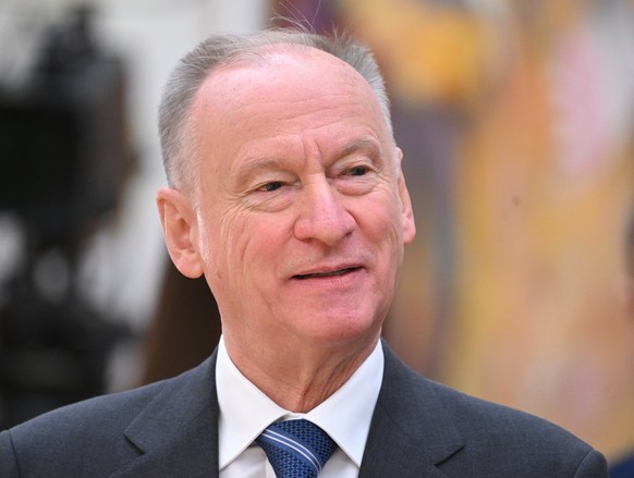 epa10990942 Secretary of the Security Council of the Russian Federation Nikolai Patrushev attends the meeting of the CSTO Collective Security Council in Minsk, Belarus, November 23, 2023. Leaders of the Colle...