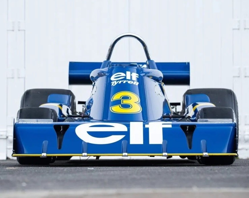 Tyrrell P34 six wheeler Formel 1 1977 auto https://rmsothebys.com/auctions/mc24/lots/r0018-1977-tyrrell-p34/