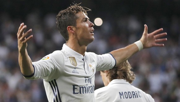 epa05989277 (FILE) Real Madrid&#039;s Portuguese forward Cristiano Ronaldo reacts during a Spanish Primera Division League&#039;s soccer match against Seville FC at the Santiago Bernabeu stadium in Ma ...