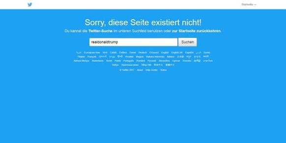 Trump Twitter offline